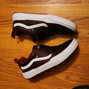 Vans Brown and White Athletic Shoes